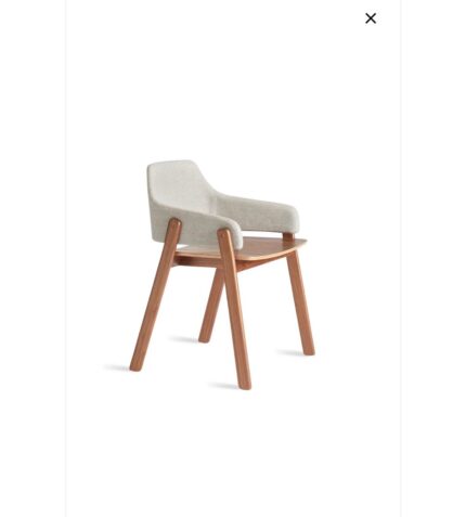 Silla tapizada asiento de madera solred