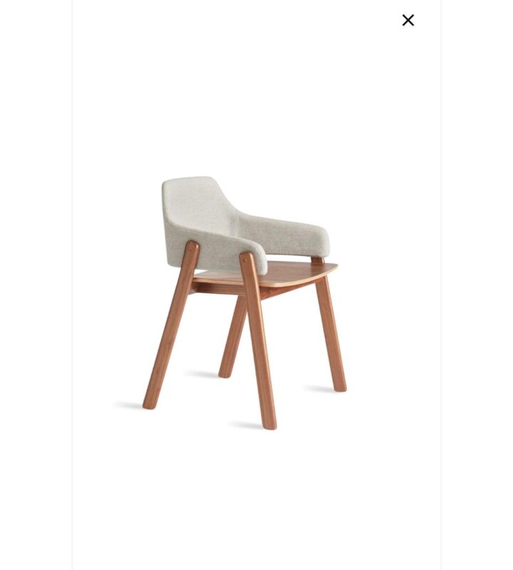 Silla tapizada asiento de madera solred