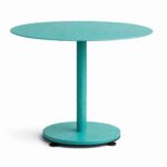 MESA LÍNEA COLOR OUTDOOR – SOLRED -Pie redondo-