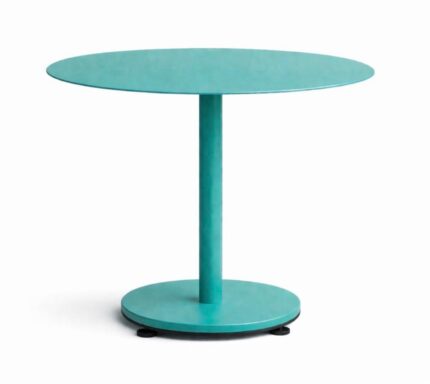 MESA LÍNEA COLOR OUTDOOR – SOLRED -Pie redondo-