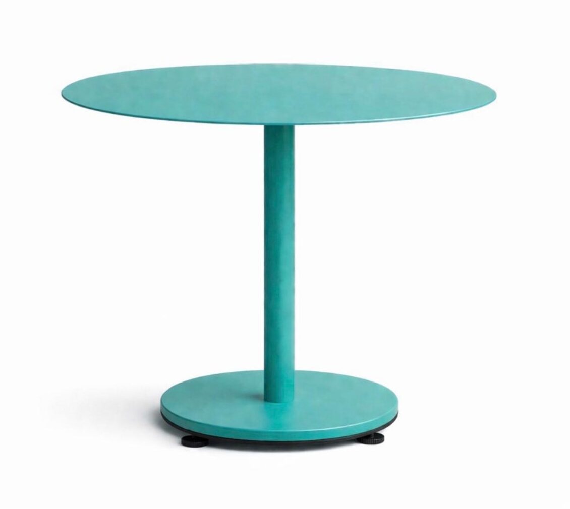 MESA LÍNEA COLOR OUTDOOR – SOLRED -Pie redondo-